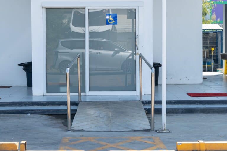 7 ADA Ramp Requirements Every California Property Owner Must Know 2 vecteezy building entrance trail with ramp for elder old or cannot 5349864 1