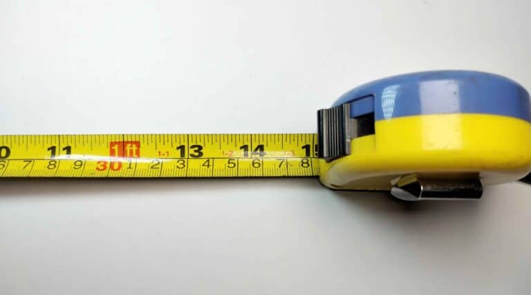 Tape measure illustrating required van-accessible parking width in California