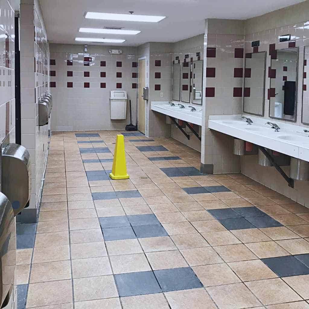 Make Your San Diego Restroom ADA Compliant | Step-by-Step Upgrade Guide 2 Accessible Restroom Layout with ADA Compliant Sinks and Clear Floor Space
