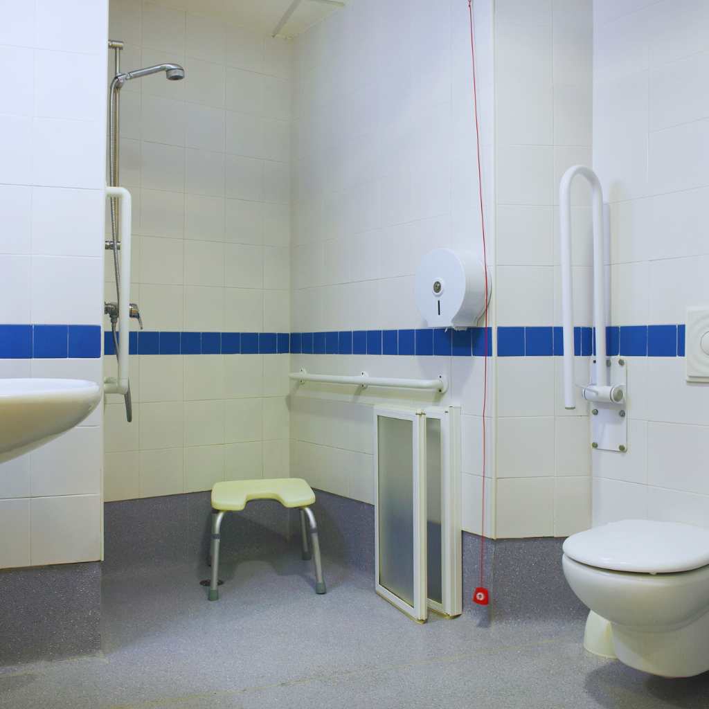 Accessible Shower Room With Safety Features